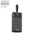 ASPOR A317 30000mAh  22.5W High Speed Built in Cable Power Bank. 
