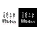 【Hottest Trends】Custom cartoon Family Members Car Sticker Decal Stick Car styling car decoration. 