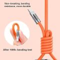 120Watt 3 in 1 Charger Cable Portable Retractable Fast Charging Cable For All Smartphone And Multi-Function Use. 