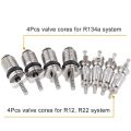 17Pcs Air Conditioning Valve Core Kit Valve Cores Accessories Tool. 