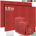 Foam For Wall Soundproofing 6/12/24pcs Egg Crate Panels Acoustic Foam Sound Proof Wall Tiles Home Recoding Studio Wall. 