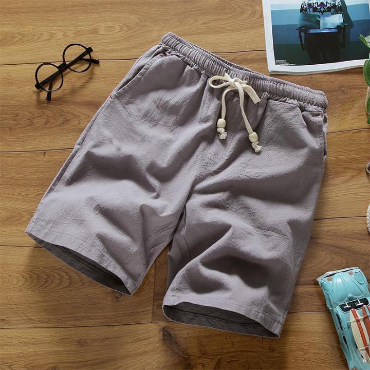 Linen%20Shorts%20Men's%20Summer%20plus%20Size%20Straight%20Beach%20Pants%20Loose%20Big%20Pants%20Japanese%20Style%20Thin%20Casual%20Cotton%20Linen%20Cropped%20Pants%20-%20Image%207