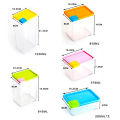 6Pcs Transparent Plastic Storage Box Container Spice and Food Container. 