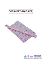 Baby Cot sheet/ Mattress Protector for Hospital Bed / Baby Bed or cot protector. 