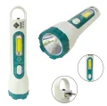 LM-709 Rechargeable Portable Camping 2 In 1 LED Cob Light Flashlight Torch. 