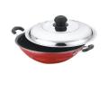 Nonstick Hopper Pan With Stainless Steel Lid. 