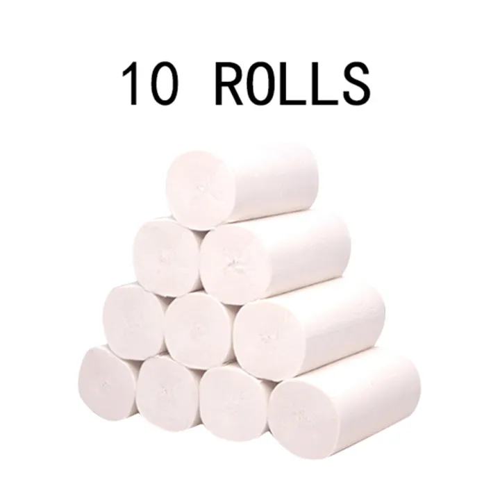 10 Rolls Paper Hand Towels Toilet Paper Toilet Roll Tissue Disposable Napkins Toilet Paper Toilet Paper 20Mar10