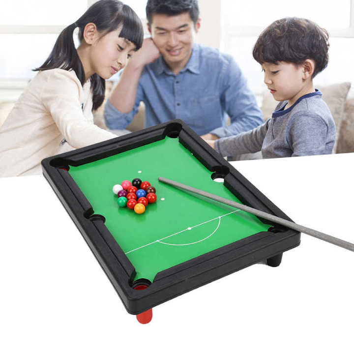 Lightweight Small Size Billiard Table Mini Pool 13x9.5x2.6inch High Simulation Portable for Praty Family Playing