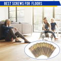 Floor Repair Kit, No More Squeaks Kit Eliminates Floor Squeaks, for Most Carpet Hardwood Floors, Floor Fix Screws Easy to Use ,125PCS. 