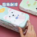 Password Lock Stationery Box Primary School Girls Pencil Box Men's Multi-Functional Large Capacity Three-Layer Cute Korean Style Internet Celebrity Pencil Case. 