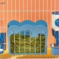 Rabbit Hay Feeder Bunny Grass Holder Pet Hay Dispenser Guinea Pig Hay Feeder Blue. 