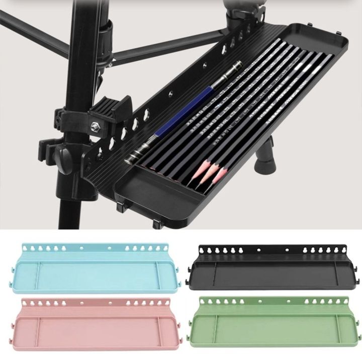 Support 2KG Detachable Easel Tray Shelf Easy to Install Plastic Sketch Storage Rack 34X10CM Durable Painting Tools Tray Student