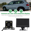 1Set 9 Inch Car LCD Monitor HD -Compatible VGA/AV TV DVD Player Camera Rear View Headrest Monitor Parking Rearview System. 