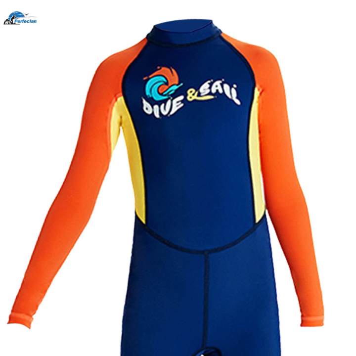 Kids%20Wetsuit%20Swimming%20Costume%20Durable%20Bathing%20Suit%20Children%20Wet%20Suit%20for%20Summer%20Beach%202XL%20Navy%20-%20Image%206