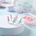 7Pcs/40Pcs Macaron Cork Board Push Pins Decorative Thumb Tacks Colorful Map Tack for Photos Wall Home Office Stationery School Supplies. 