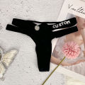 【HOT】 Custom Name Panties Hotwife Lingerie Letter Bikini Hollow Briefs Personality String For Women Underwear Sexy Tange Birthday Gift. 