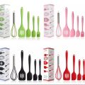 Silicone spoon set 5pcs set Silicone spoon set 5pcs set. 