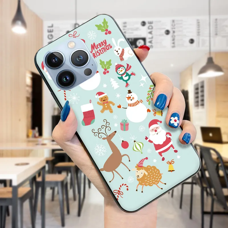 Hontinga for iPhone Plus Plus Case Merry Christmas Gifts for