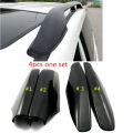 Roof Rack Rail End Cover, 4Pcs Roof Rack Cover Shell Cap Replacement for Land Cruiser Prado Fj120 2003 - 2007 2008 2009 Car Accessories Black. 
