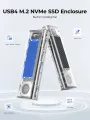 ORICO 40Gbps USB4 M.2 SSD Case Compatible with Thunderbolt 3 4 with Cooling Fan M2 NVMe Case Enclosure for MacBook ProSamsung. 