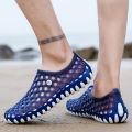 Summer New Sandals Men's Waterproof Non-Slip Hole Shoes Female Students Beach Shoes Couple Shoes Lightweight Outdoor Slippers Men. 