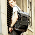 Soft Leather Leather Backpack Stylish High-Quality Large  Bag Multi-Pocket Rucksack for Business Travel Casual Wear College Students Professional Use Urban Commuter. 