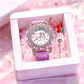 【Best Sellers】Girls' Cute Princess Pink Children's Watch Little Girl Cute Cartoon Waterproof Primary and Secondary School Students 9-10-13 [Top-notch quality]. 