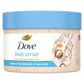 Dove Exfoliating Body Polish| Body Scrub |Deeply Nourishing Crushed Macadamia and Rice Milk |Moisturises & Brightens Skin | Sulphate Free|298gm SAM. 