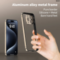 QianxiNew Good Thermal Shock Absorber Metal Phone Case More Fit Silicone Frame Aluminum 13 Pr 15 14 Camera Protection + Hybrid for iPhone 16o Max. 