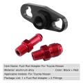 Car Fuel Rail Pressure Regulator Adapter Perfect Matching with Fittings for Toyota Nissan. 