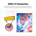 HXSJ Huion H1060P Graphic Drawing Tablet Micro Usb 12 Express Keys Di-Gital Painting Bat-Tery-F-Ree Passive Pen. 