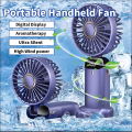 Mini USB Rechargeable Handheld Cooling Fan with Mobile Phone Holder - Ideal for Office, Home, and Summer Use. 