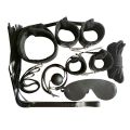 sm Female BDSM training and bondage equipment set, leather plush eight-piece set, eleven-piece set, adult toys. 