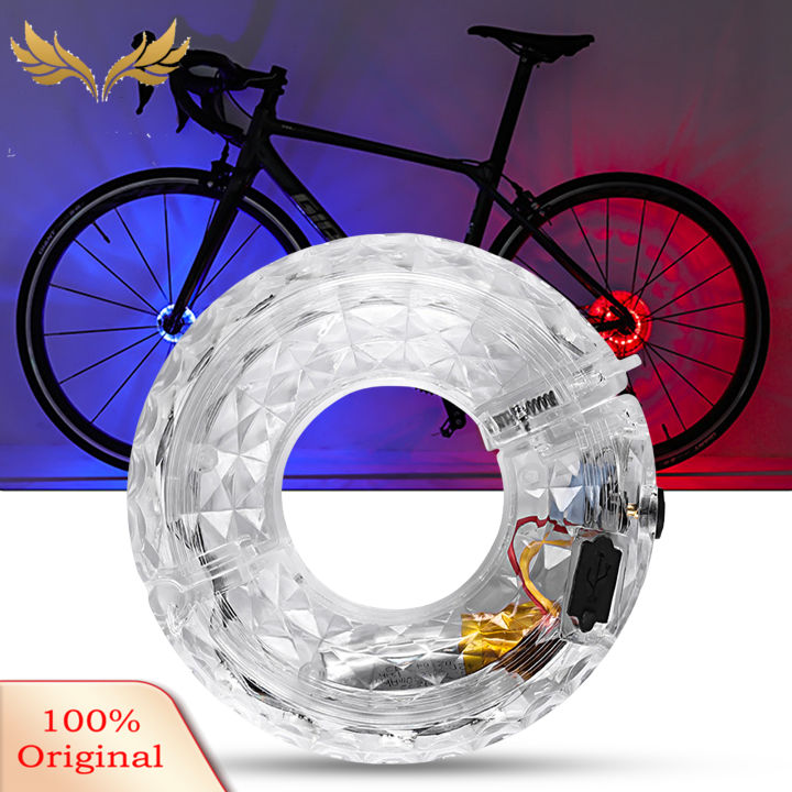 SuperRide Bike Wheel Light Smart Manual USB Charging Waterproof Long Endurance Colorful Anti Rust Wheel Hub Lights for Bicycle