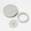 【LuxeGlow】60/80mm Desk Table Plastic Cable Hole Cover PC Computer Desk Round Wire Tidy Grommet Wire Hole Cover Office Desk Cable Clamp. 