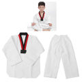 TKD Costumes Clothing Kids White Karate Uniform Cotton Comfortable for Training. 