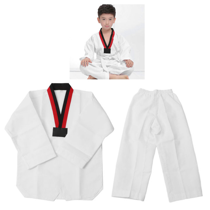 TKD%20Costumes%20Clothing%20Kids%20White%20Karate%20Uniform%20Cotton%20Comfortable%20for%20Training%20-%20Image%202