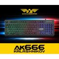 Armaggeddon AK666 Kalashnikov Spill Proof Backlit Membrane Gaming Keyboard. 