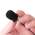 Mic 3.5mm Jack Tie Clip PC Laptop Recording Clip-on Lavalier External Microphone. 