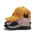 Newspaper Printed Baseball Cap. 