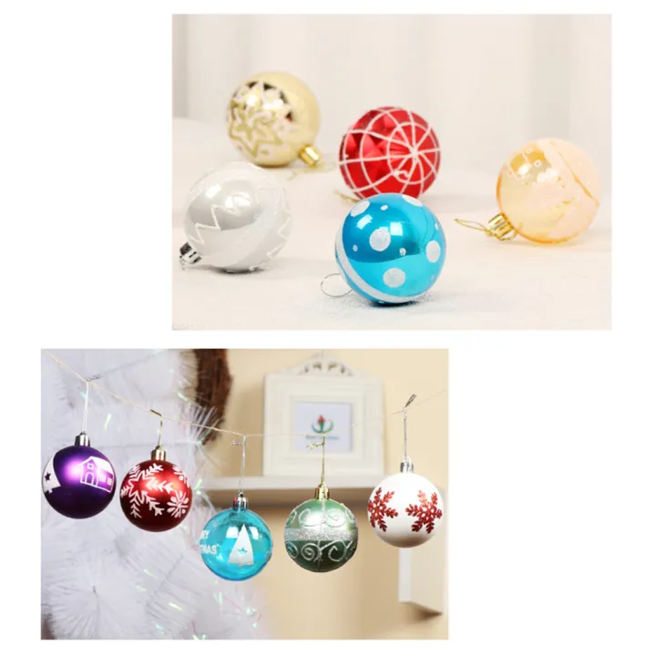 Christmas%20Hanging%20Ball%20Painted%20Ball%206cm%2012PCS%20for%20Xmas%20Ornaments%20Christmas%20Tree%20Decoration%20Deco%20Home%20Party%20Daily%20Use%20Present%20Gift%20Festival%20Holiday%20Housewarming%20Portable%20-%20Image%208