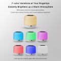 USB Touch Night Light Colorful Atmosphere Light Bedroom Compact Multicolored Ambient Lamp Eye Protection Bedside Reading Light. 