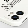 Hontinga for iPhone 7 Plus / 8 Plus Case Side Design Cool Astronaut Back View Letters Back Cover Soft Square Edge Pattern Liquid Silicone Trend Phone Cases. 