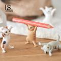 Cat Shape Toy Mini Funny Cartoon Cat Statue Ornament Adorable Dancing Cat Figure Decoration Southeast Asian Buyers' Favorite. 