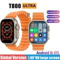 T800 Ultra Smart Watch Heart Rate Monitor Bluetooth Call Multi Sports Mode Fitness Series 8 Smart Band Smartwatch for Mobile Phone (Features T55 i7 i8 HW67 Pro Max Plus T500 T900 116) 192331358 High-Five LK. 