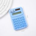 8 Digits Cute Mini Portable Digit Calculator Stationery Office Supplies Small Cartoon Animal Cartoon Cute Calculator Candy Color Kawaii Learning Tools. 