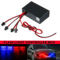 4 Ways LED Strobe Flash Light Flasher Controller Box 12V Car Strobe Lights Vehicle Front Grille Flashing Lights Bar. 
