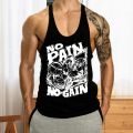 Running Vest Men's Summer Sleeveless Tank Top with Hip Hop Letter Print Soft Stretchy Gym Vest for Casual Fitness Sweat Absorption U Neck Summer Training Top. 
