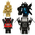 Compatible with Lego Titan Monitor Man Gold Clock Man Electric Drill Man Toilet Man Assembled Children Minifigures Toy. 