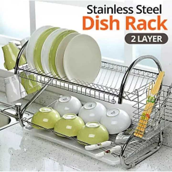 Two%20Layer%20Stainless%20Steel%20Dish%20Rack%20/%20Dish%20Drainer%20Multi%20function%20S-Shaped%20Dish%20Drying%20Rack%20Kitchen%20Collection%20-%20Image%207